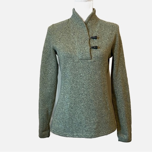 The North Face Crescent Ridge Shawl Collar Pullover Fleece Green Size Medium - Picture 1 of 11